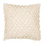 CAPA PARA ALMOFADA 50 CM X 50 CM TARRAFO - NATURAL/NATURAL - Foto 1