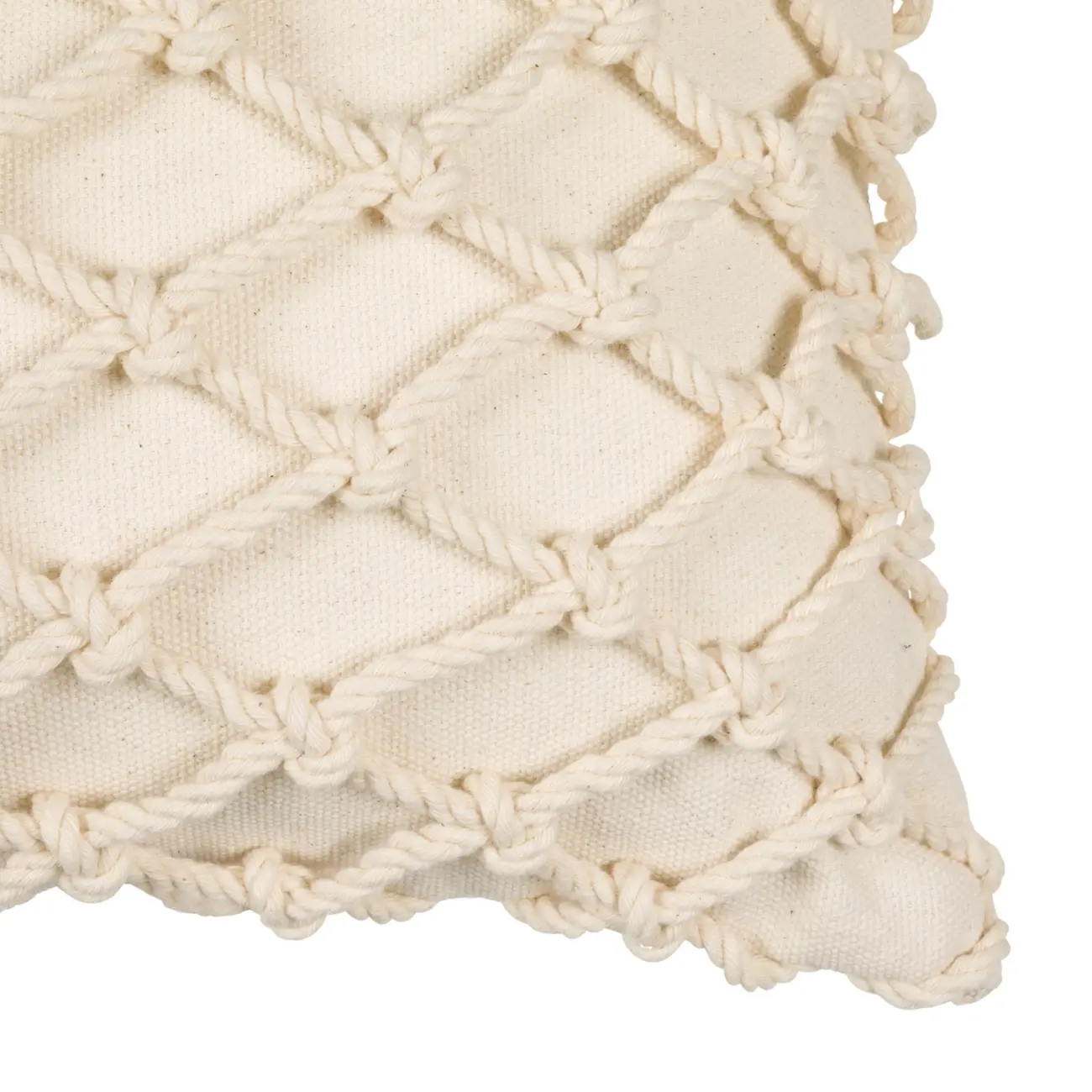 CAPA PARA ALMOFADA 30 CM X 50 CM TARRAFO - NATURAL/NATURAL - Foto 2