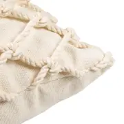 CAPA PARA ALMOFADA 30 CM X 50 CM TARRAFO - NATURAL/NATURAL - Foto 5