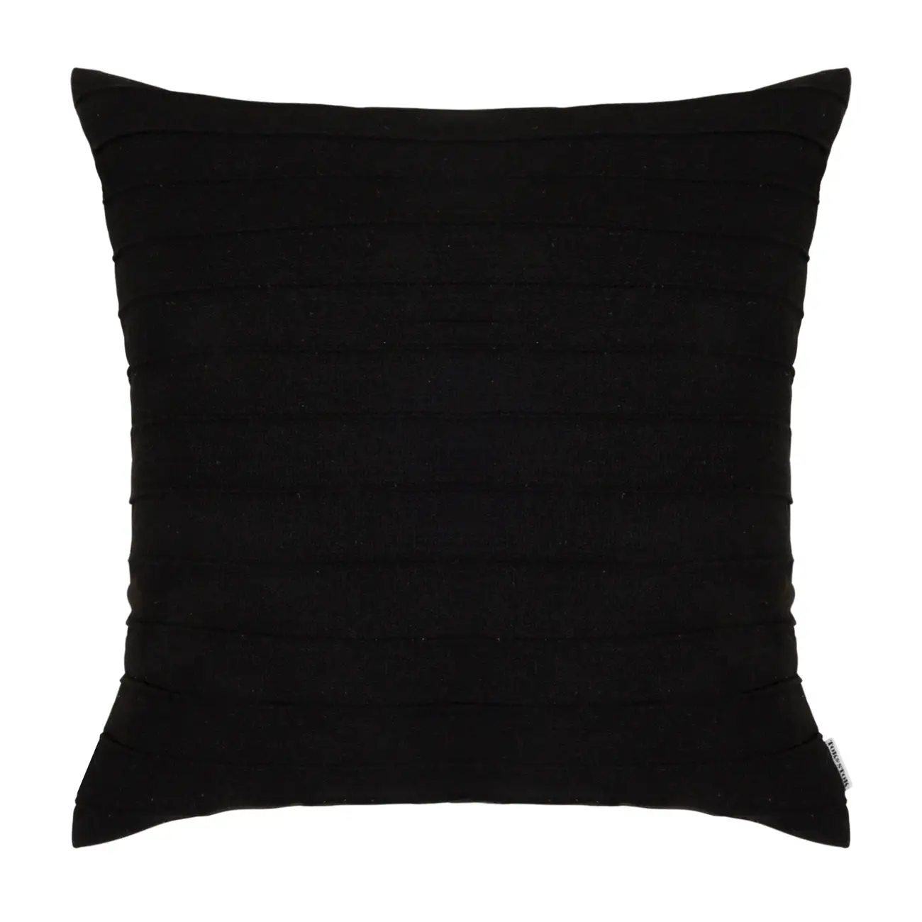 CAPA PARA ALMOFADA 45 CM X 45 CM KABIRA LEV - PRETO/PRETO - Foto 1