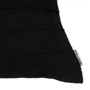 CAPA PARA ALMOFADA 45 CM X 45 CM KABIRA LEV - PRETO/PRETO - Foto 2