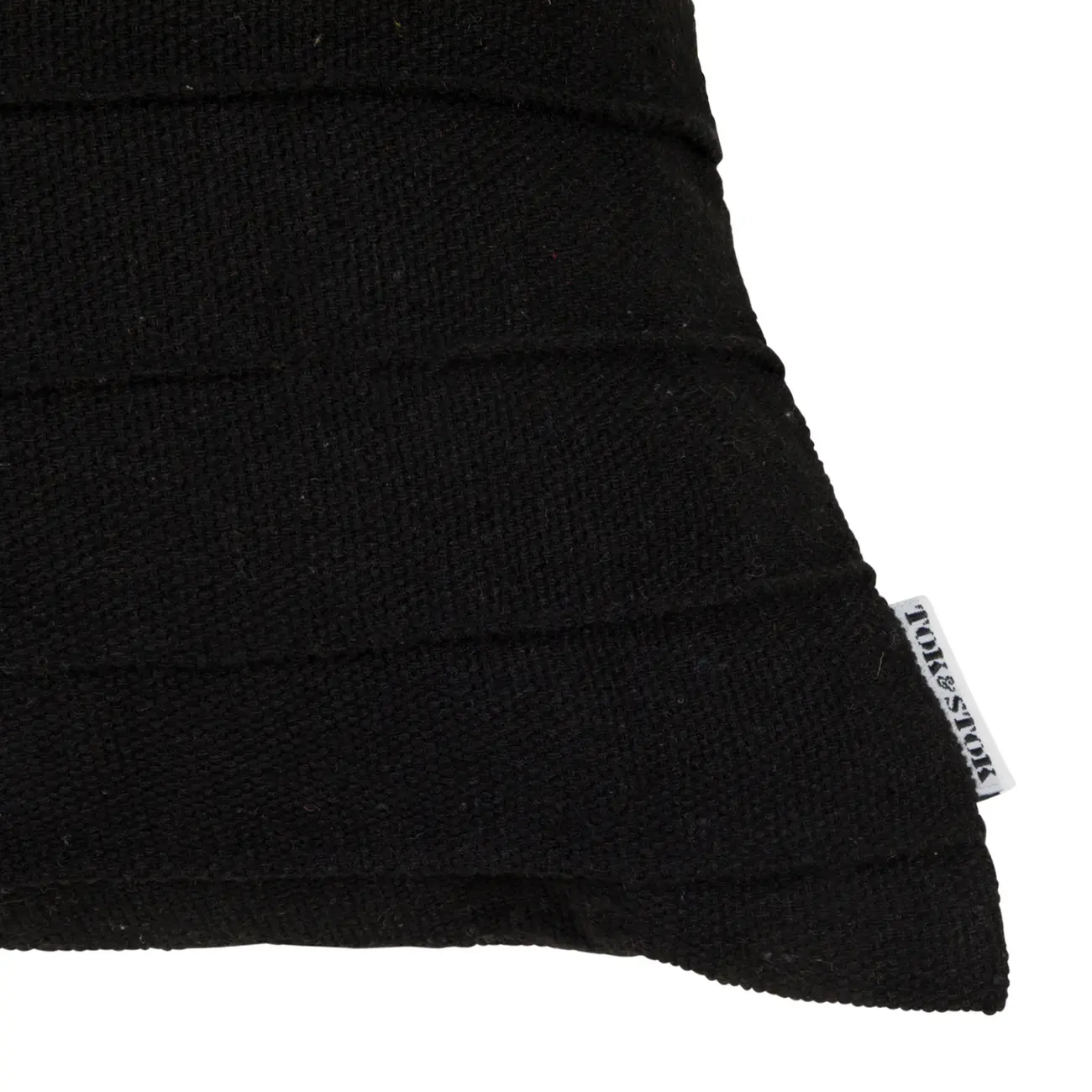 CAPA PARA ALMOFADA 45 CM X 45 CM KABIRA LEV - PRETO/PRETO - Foto 2