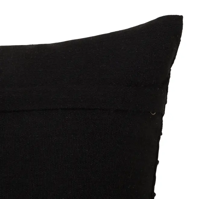 CAPA PARA ALMOFADA 45 CM X 45 CM KABIRA LEV - PRETO/PRETO - Foto 4