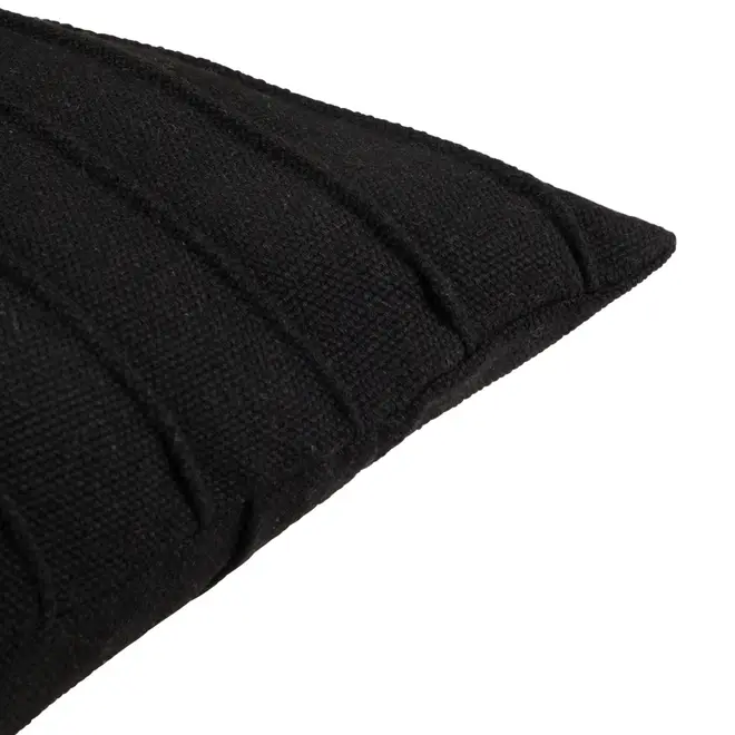 CAPA PARA ALMOFADA 45 CM X 45 CM KABIRA LEV - PRETO/PRETO - Foto 5