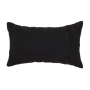 CAPA PARA ALMOFADA 30 CM X 50 CM KABIRA TRESS - PRETO/PRETO - Foto 3