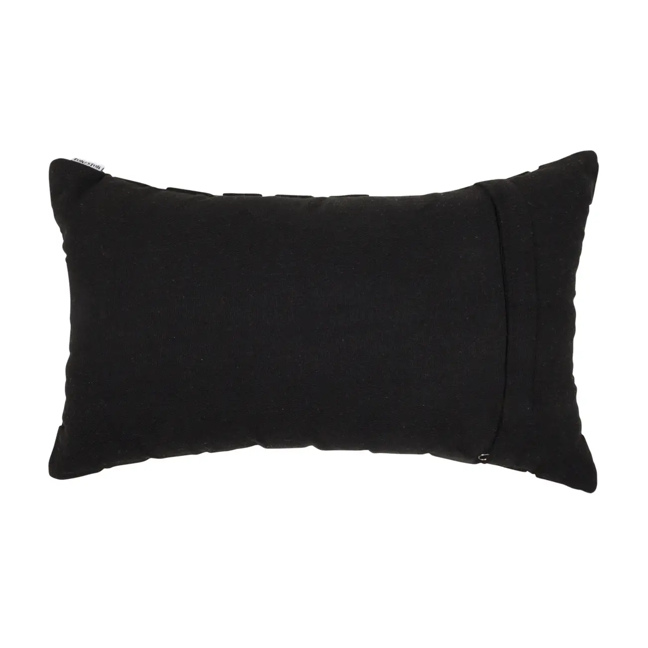 CAPA PARA ALMOFADA 30 CM X 50 CM KABIRA TRESS - PRETO/PRETO - Foto 3
