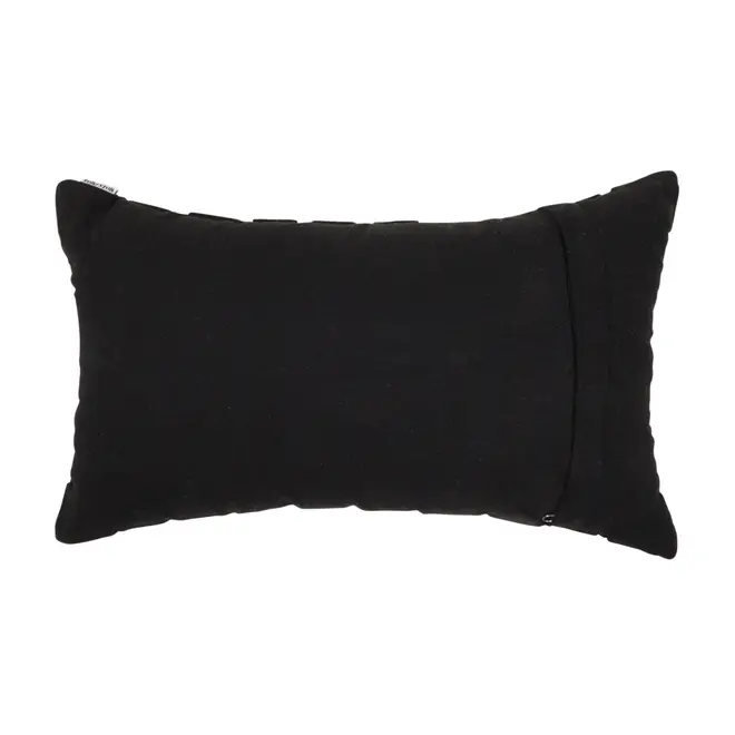 CAPA PARA ALMOFADA 30 CM X 50 CM KABIRA TRESS - PRETO/PRETO - Foto 3