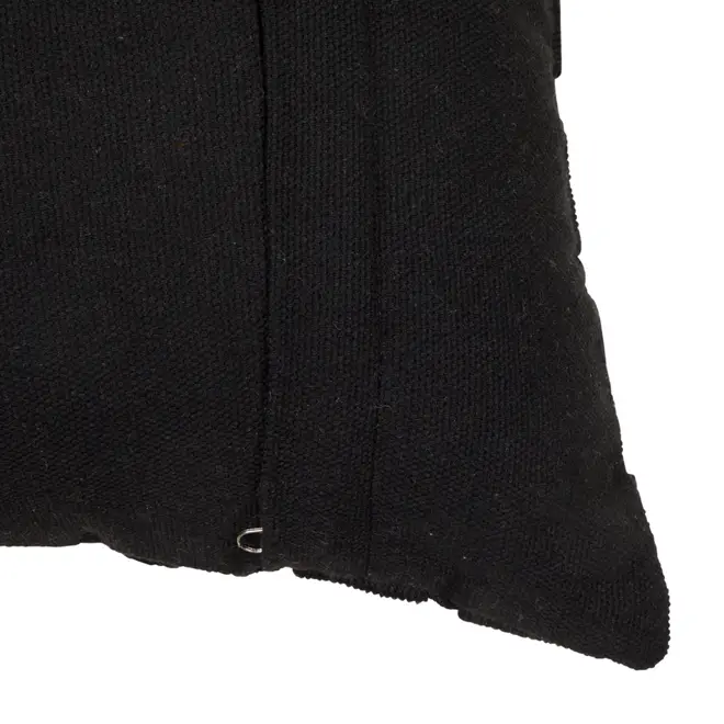 CAPA PARA ALMOFADA 30 CM X 50 CM KABIRA TRESS - PRETO/PRETO - Foto 4