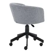 CADEIRA HOME OFFICE RALF - PRETO/CINZA - Foto 5