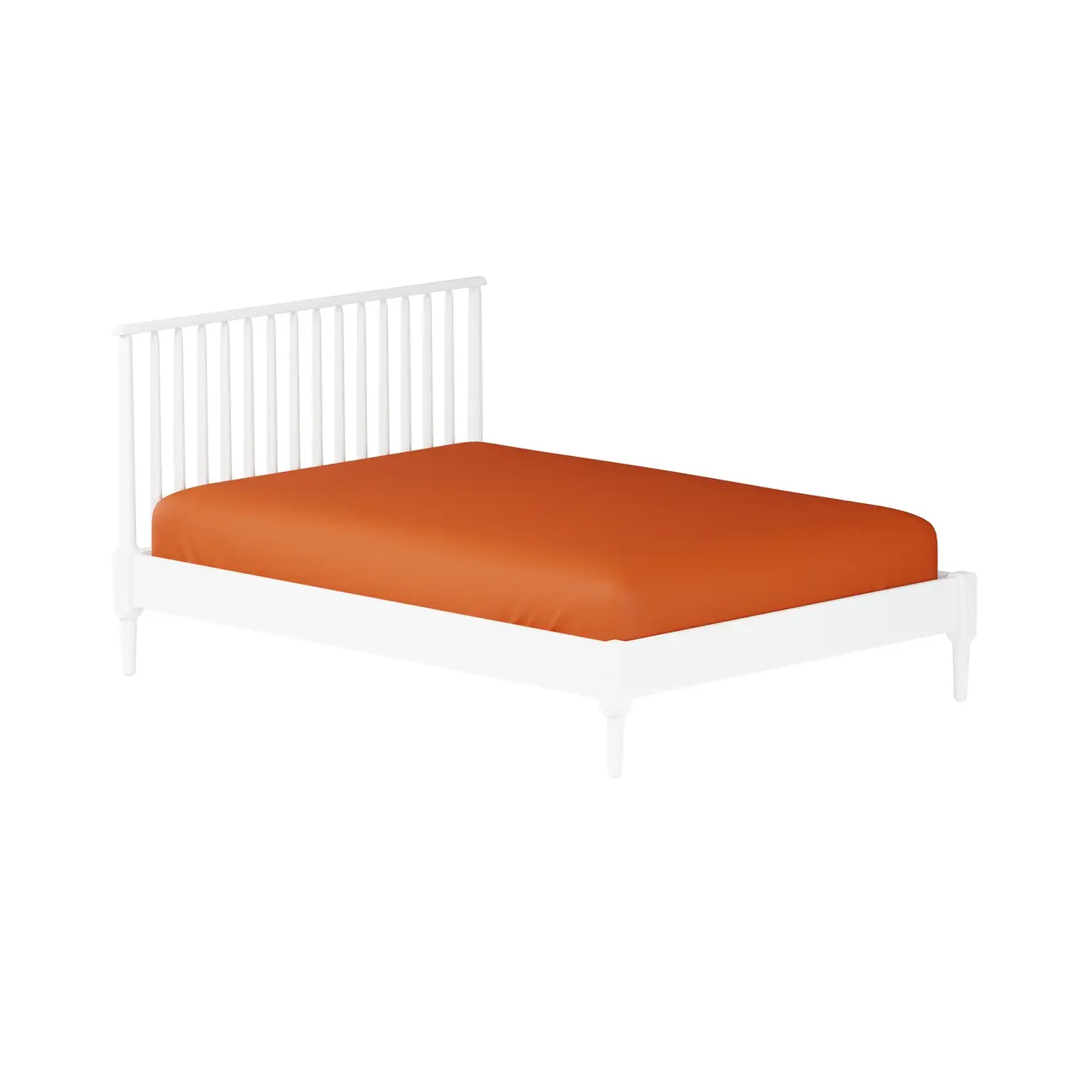 LENÇOL COM ELÁSTICO CASAL 1,40 M X 1,90 M X 30 CM VON CONCEPT - TERRACOTA - Foto 4