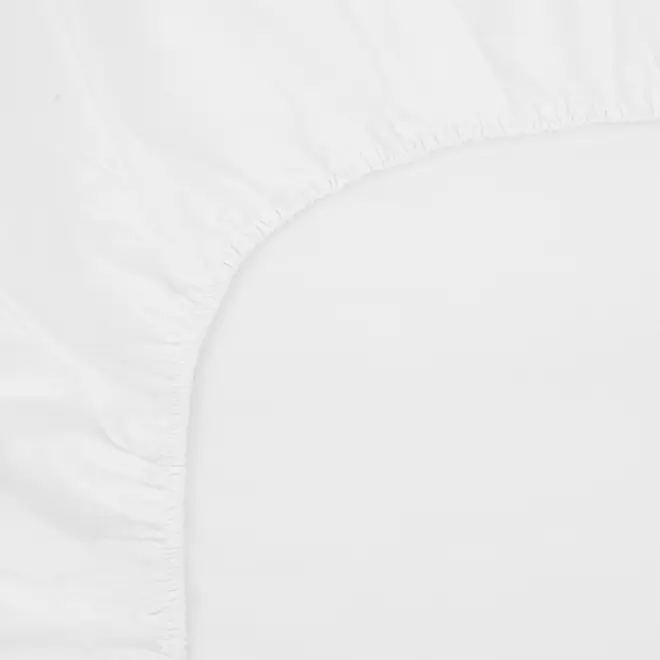 LENÇOL COM ELÁSTICO CASAL 1,40 M X 1, 90 M X 30 CM AFÁVEL - BRANCO - Foto 2