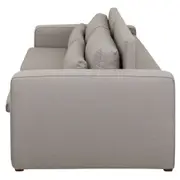 SOFÁ RETRÁTIL E RECLINÁVEL 3 LUGARES FLIX - CINZA CLARO - Foto 4