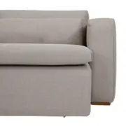 SOFÁ RETRÁTIL E RECLINÁVEL 3 LUGARES FLIX - CINZA CLARO - Foto 6