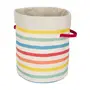 CESTO REDONDO ORGANIZADOR 45 CM X 37 CM X 37 CM ARCA-ÍRIS - BEGE/CORES CALEIDOCOLOR - Foto 2
