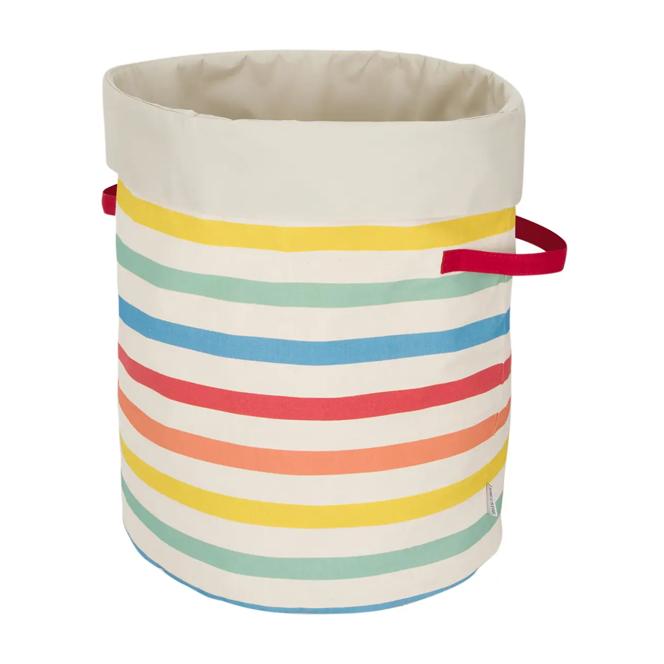 CESTO REDONDO ORGANIZADOR 45 CM X 37 CM X 37 CM ARCA-ÍRIS - BEGE/CORES CALEIDOCOLOR - Foto 2