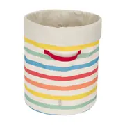 CESTO REDONDO ORGANIZADOR 45 CM X 37 CM X 37 CM ARCA-ÍRIS - BEGE/CORES CALEIDOCOLOR - Foto 3