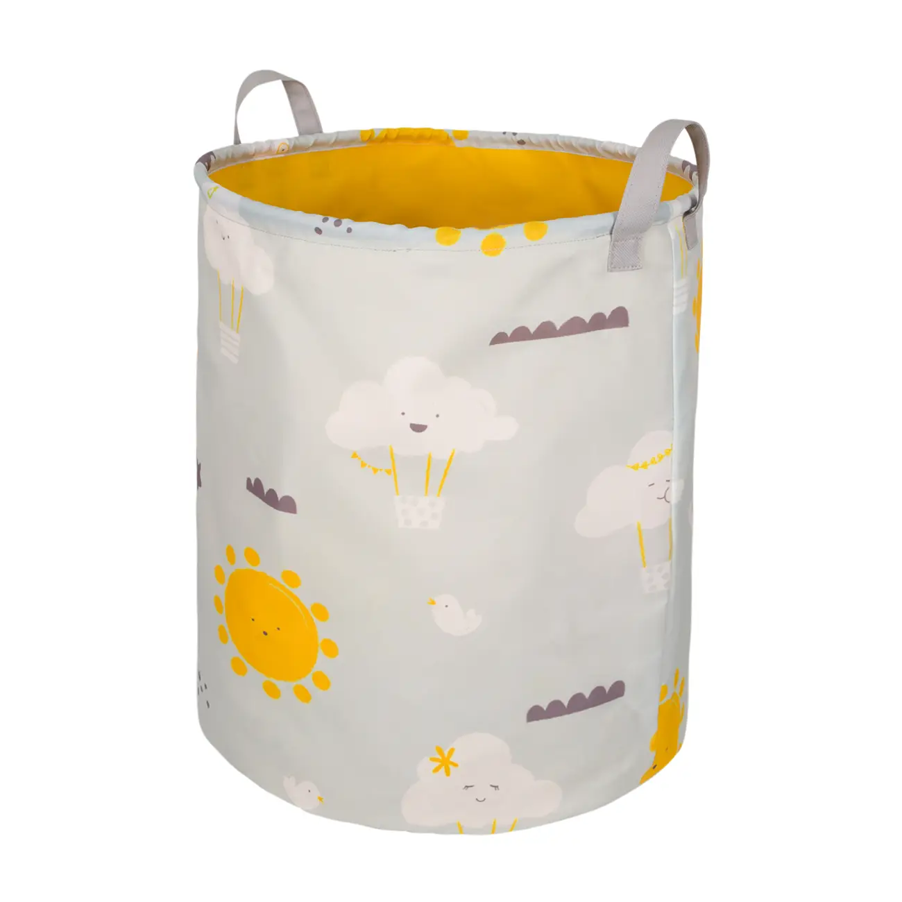 CESTO ORGANIZADOR 45 CM X 37 CM X 37 CM CIEL - CINZA/LIMONITA - Foto 2