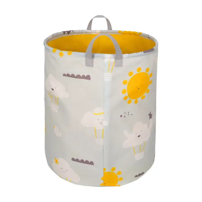 CESTO ORGANIZADOR 45 CM X 37 CM X 37 CM CIEL - CINZA/LIMONITA - Foto 3
