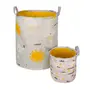 CESTO ORGANIZADOR 45 CM X 37 CM X 37 CM CIEL - CINZA/LIMONITA - Foto 6