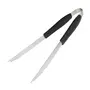 KIT UTENSÍLIOS PARA CHURRASCO 3 PEÇAS O CHURRASQUEIRO - INOX/PRETO - Foto 2