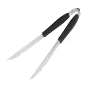 KIT UTENSÍLIOS PARA CHURRASCO 3 PEÇAS O CHURRASQUEIRO - INOX/PRETO - Foto 2