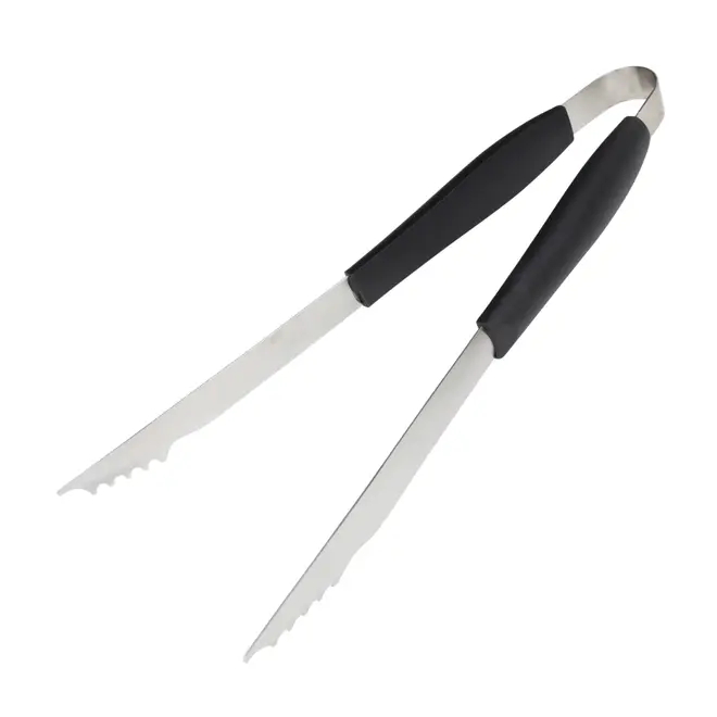 KIT UTENSÍLIOS PARA CHURRASCO 3 PEÇAS O CHURRASQUEIRO - INOX/PRETO - Foto 2