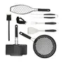 KIT UTENSÍLIOS PARA CHURRASCO 3 PEÇAS O CHURRASQUEIRO - INOX/PRETO - Foto 10