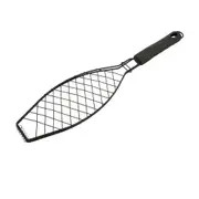 GRELHA PARA PEIXE 55 CM X 14 CM O CHURRASQUEIRO - PRETO - Foto 2