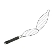 GRELHA PARA PEIXE 55 CM X 14 CM O CHURRASQUEIRO - PRETO - Foto 3