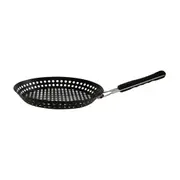 GRELHA REDONDA 30 CM O CHURRASQUEIRO - PRETO/INOX - Foto 1