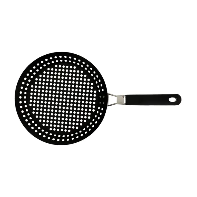 GRELHA REDONDA 30 CM O CHURRASQUEIRO - PRETO/INOX - Foto 3