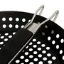 GRELHA REDONDA 30 CM O CHURRASQUEIRO - PRETO/INOX - Foto 5