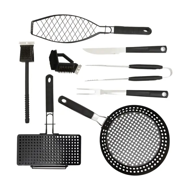 GRELHA REDONDA 30 CM O CHURRASQUEIRO - PRETO/INOX - Foto 6