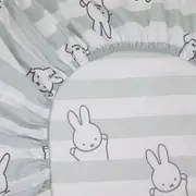 LENÇOL COM ELÁSTICO SOLTEIRO 88 CM X 1,88 M X 30 CM MIFFY - FLANDRES/BRANCO - Foto 2