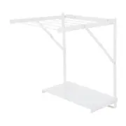 VARAL DE PAREDE COM PRATELEIRA 50 CM X 42 CM SECC HOLDER - BRANCO - Foto 1