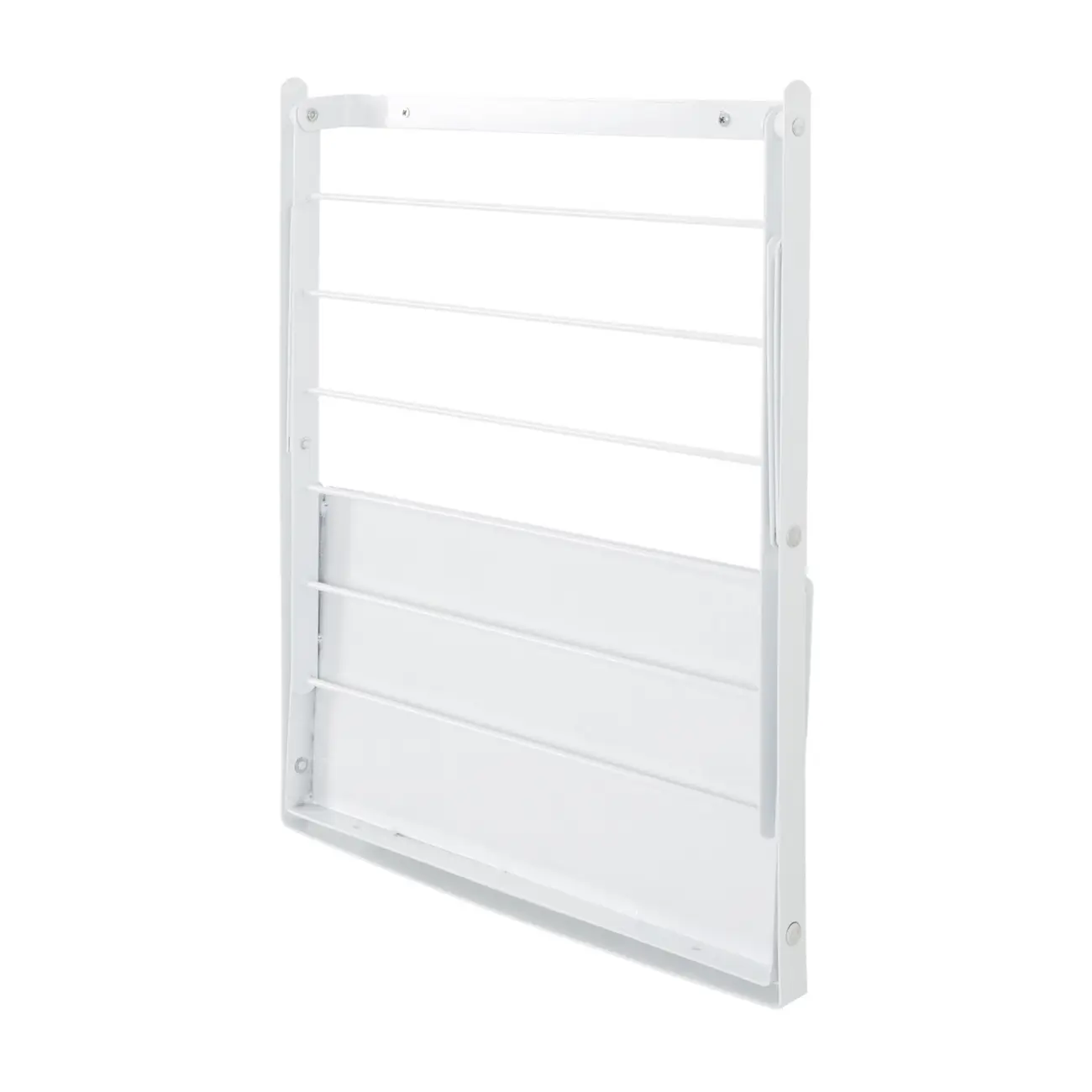VARAL DE PAREDE COM PRATELEIRA 50 CM X 42 CM SECC HOLDER - BRANCO - Foto 2