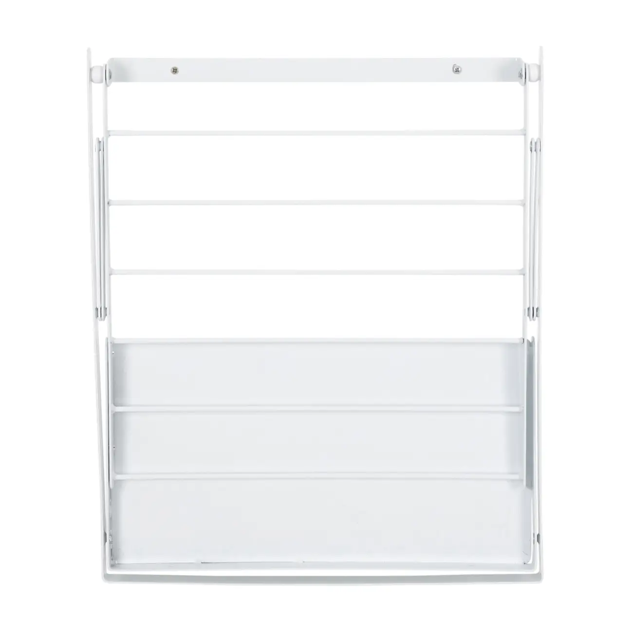VARAL DE PAREDE COM PRATELEIRA 50 CM X 42 CM SECC HOLDER - BRANCO - Foto 3