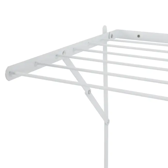VARAL DE PAREDE COM PRATELEIRA 50 CM X 42 CM SECC HOLDER - BRANCO - Foto 5
