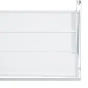 VARAL DE PAREDE COM PRATELEIRA 50 CM X 42 CM SECC HOLDER - BRANCO - Foto 6