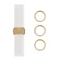 ARGOLA PARA GUARDANAPO CONJUNTO COM 4 PEÇAS UNION - DOURADO - Foto 1