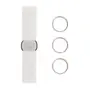 ARGOLA PARA GUARDANAPO CONJUNTO COM 4 PEÇAS UNION - PRATA - Foto 1