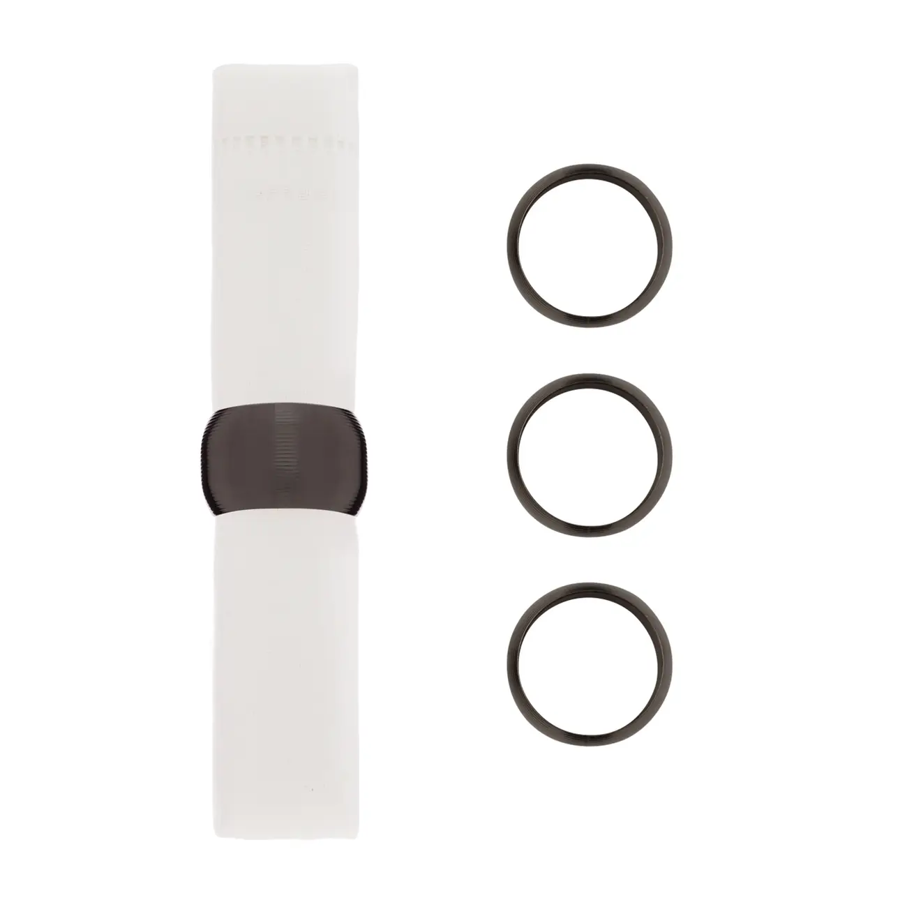 ARGOLA PARA GUARDANAPO CONJUNTO COM 4 PEÇAS UNION - ONIX - Foto 1