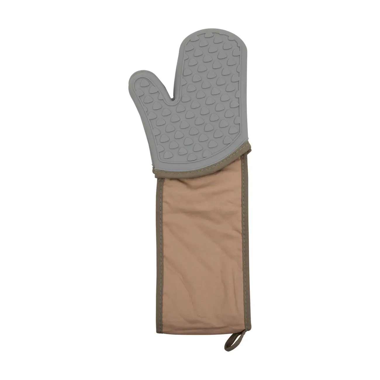 LUVA DE FORNO DUPLA MAX PROTECTION - CINZA/BEGE - Foto 2
