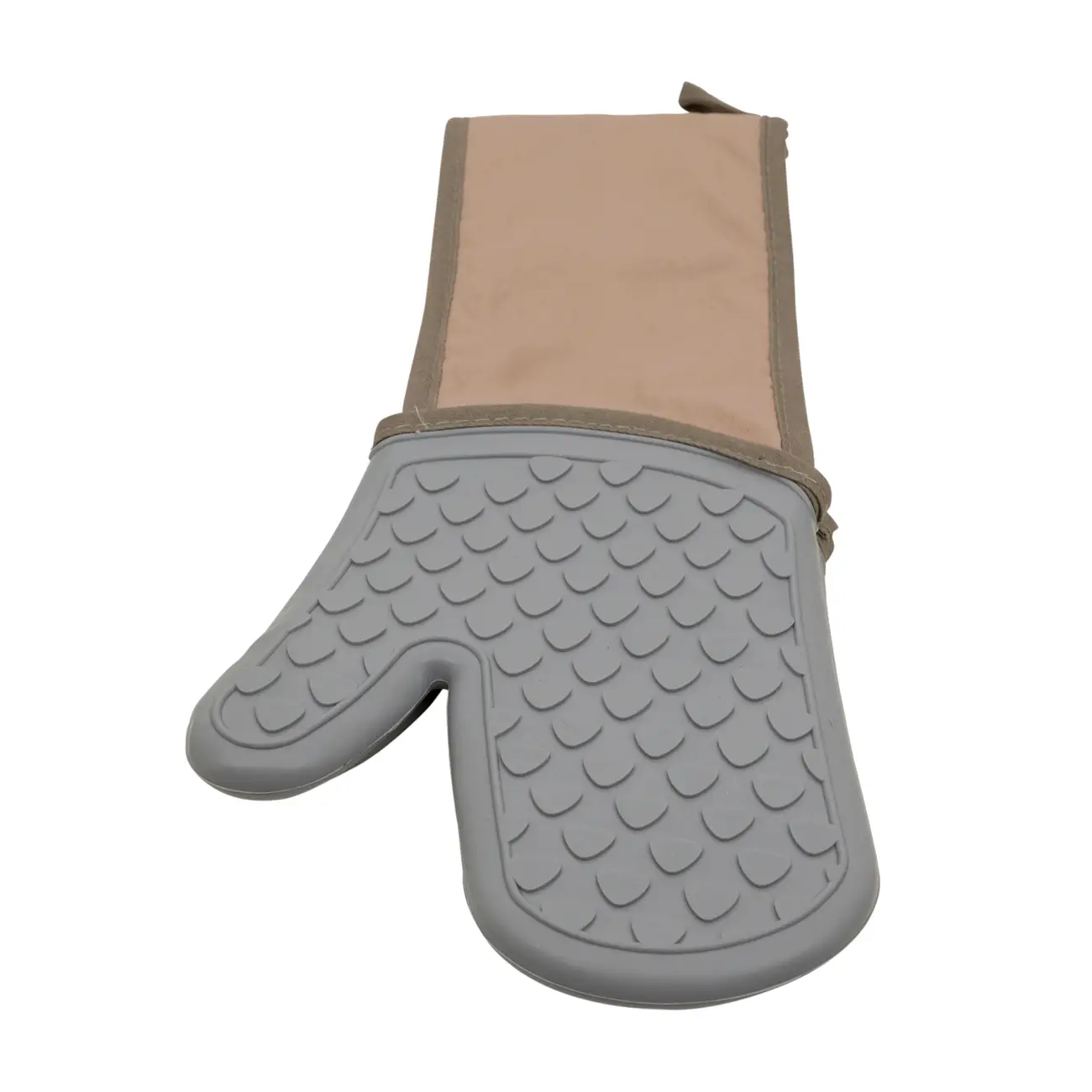 LUVA DE FORNO DUPLA MAX PROTECTION - CINZA/BEGE - Foto 3
