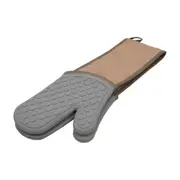 LUVA DE FORNO DUPLA MAX PROTECTION - CINZA/BEGE - Foto 4