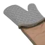 LUVA DE FORNO DUPLA MAX PROTECTION - CINZA/BEGE - Foto 5