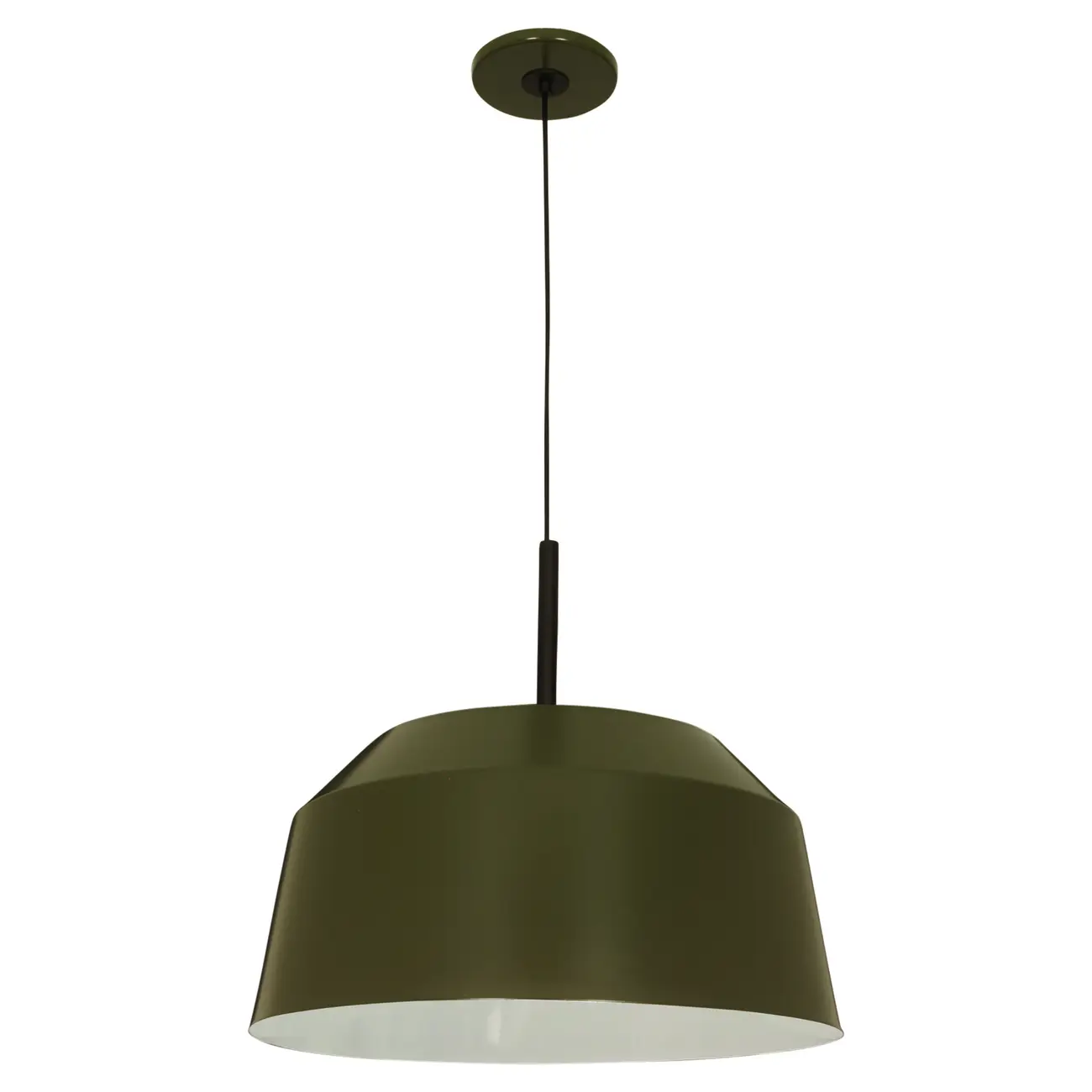 LUMINÁRIA DE TETO HAT - MUSGO/PRETO - Foto 1