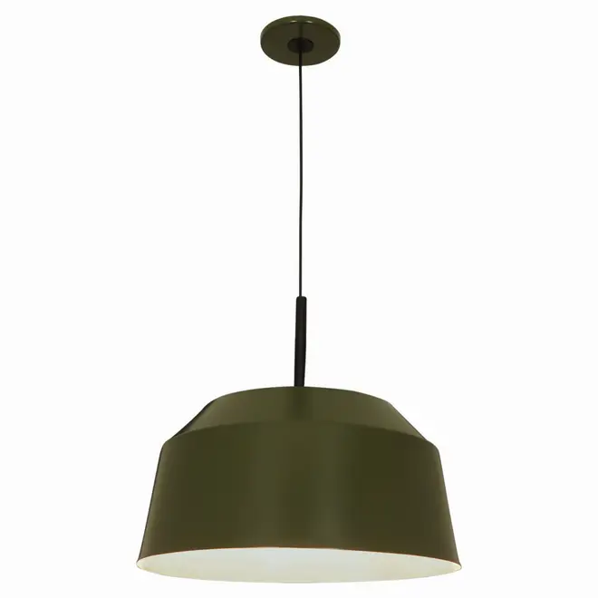 LUMINÁRIA DE TETO HAT - MUSGO/PRETO - Foto 2