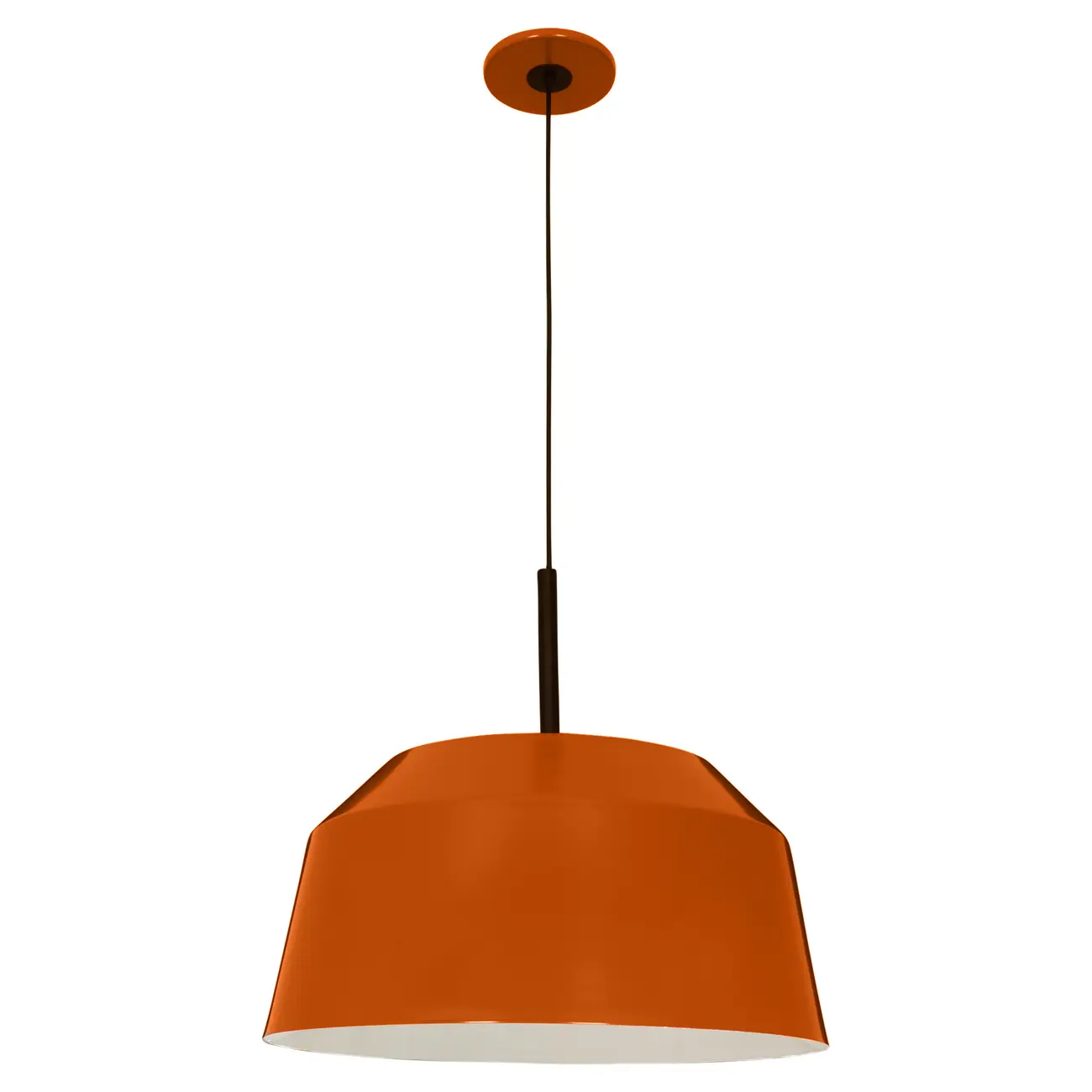 LUMINÁRIA DE TETO HAT - TERRACOTA/PRETO - Foto 1