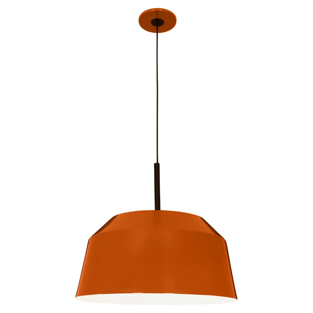 LUMINÁRIA DE TETO HAT - TERRACOTA/PRETO - Foto 2